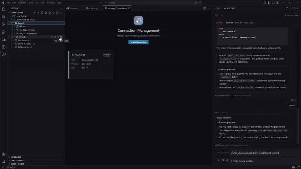 NexQL additional features
